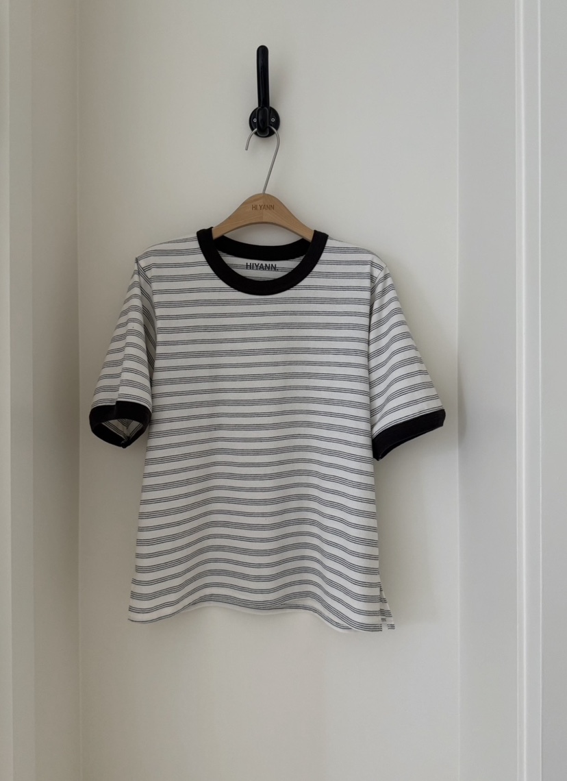 HI YANN韓國東大門直郵女士新品休閑熱賣推薦26春夏職業T恤HI YANNT恤圖色1