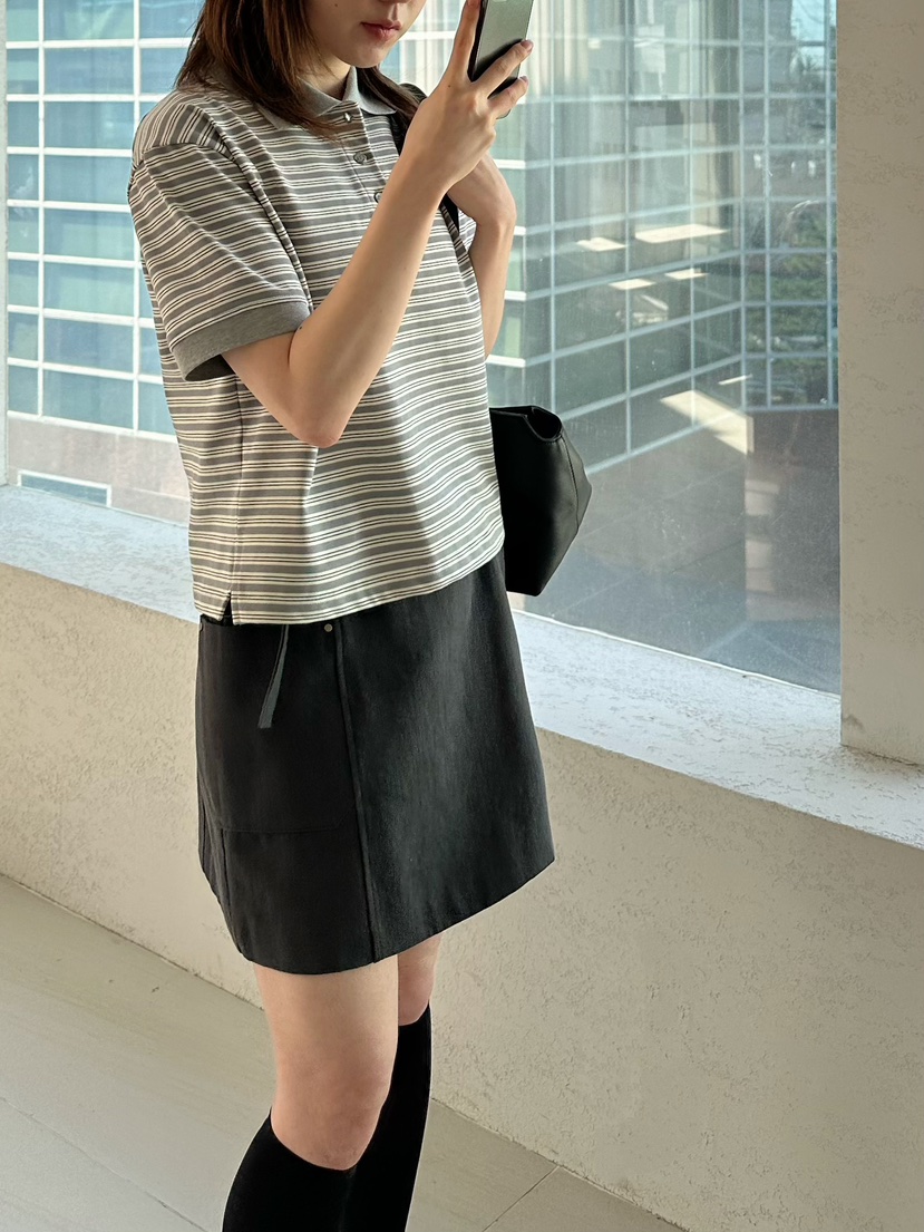 2ND GATE韓國東大門代購女裝新品熱賣人氣短裙含腰繩口袋2ND GATE短裙