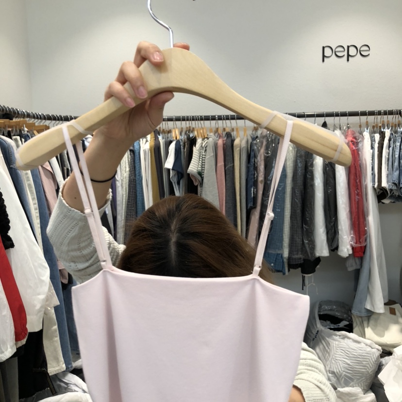 ALMOND PEPE韓國東大門代購女士新品人氣推薦時尚吊帶背心ALMOND PEPE吊帶/背心