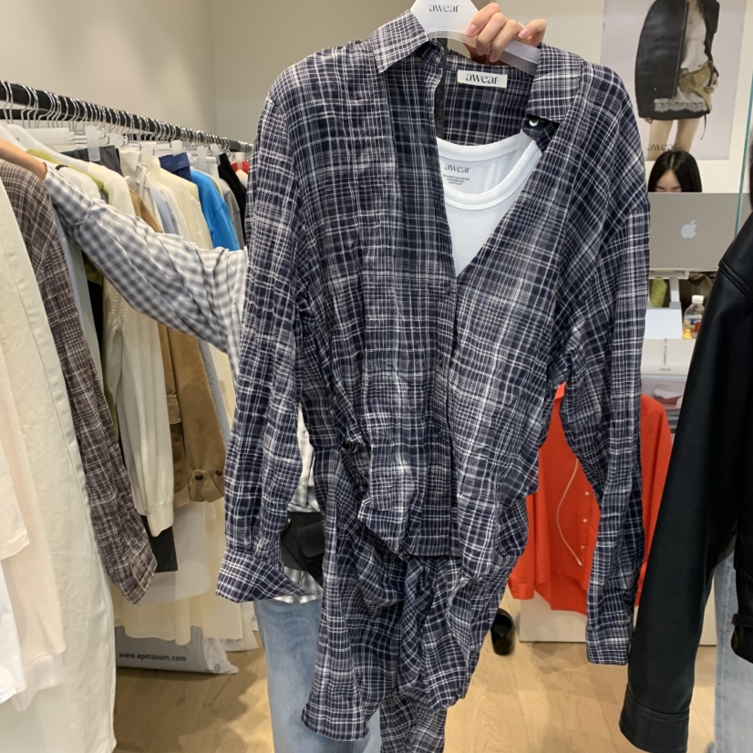 RUMIRU/AWEAR韓國直郵實拍女士新款人氣襯衫蕾絲衫不含內搭awear/RUMIRU襯衫/蕾絲衫圖色1