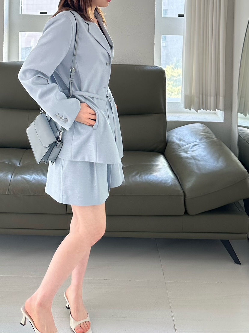 2ND GATE韓國直郵女士新款職業休閑26春夏時尚夾克含腰帶2ND GATE夾克