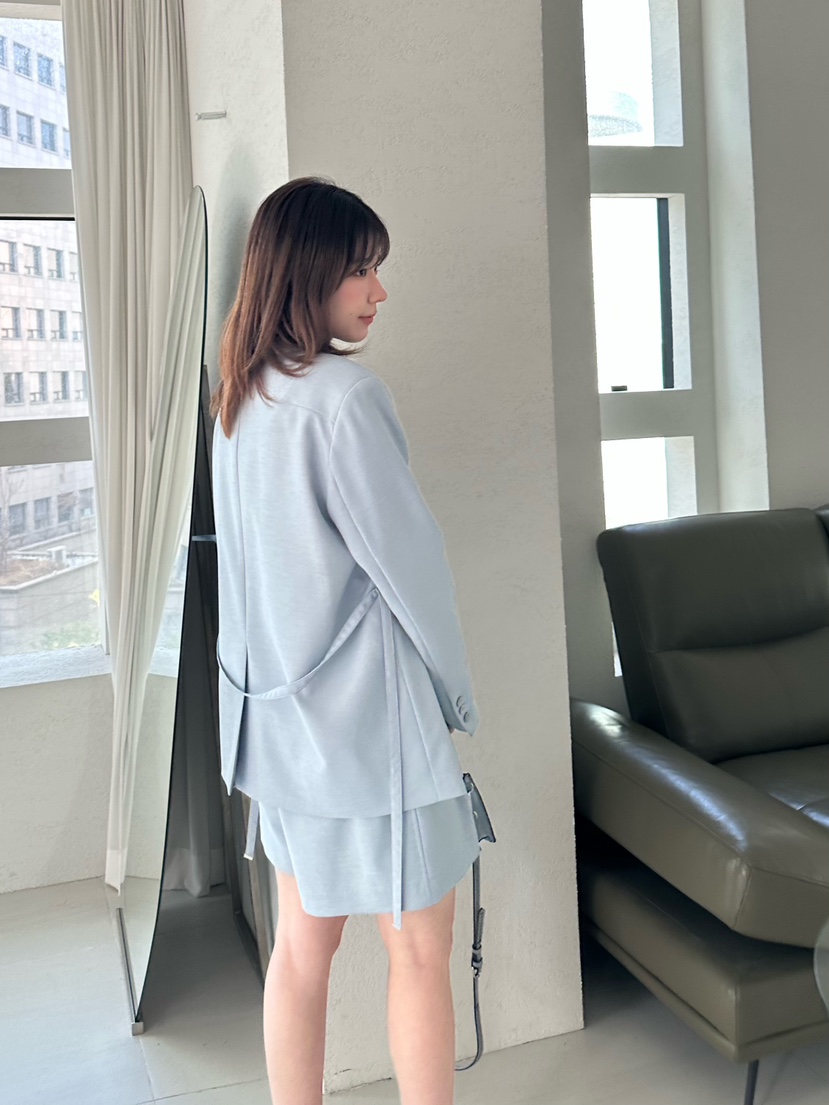 2ND GATE韓國直郵女士新款職業休閑26春夏時尚夾克含腰帶2ND GATE夾克