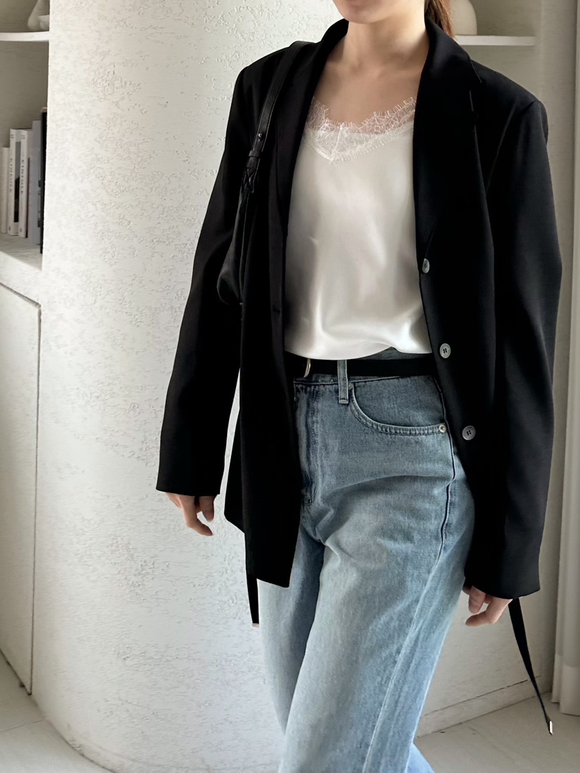 2ND GATE韓國直郵女士新款職業休閑26春夏時尚夾克含腰帶2ND GATE夾克