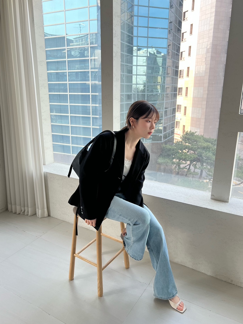 2ND GATE韓國直郵女士新款職業休閑26春夏時尚夾克含腰帶2ND GATE夾克