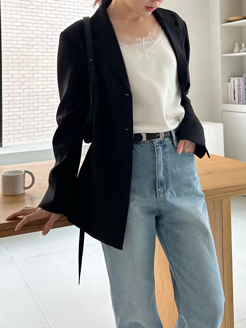 2ND GATE韓國直郵女士新款職業休閑26春夏時尚夾克含腰帶2ND GATE夾克