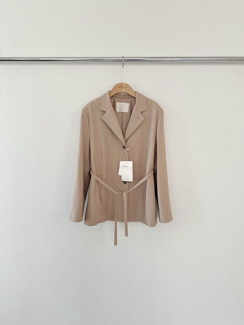 2ND GATE韓國直郵女士新款職業休閑26春夏時尚夾克含腰帶2ND GATE夾克圖色1