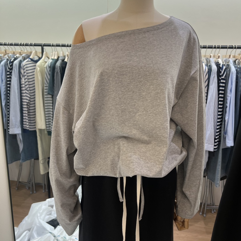 SPAGHETTI韓國直郵實拍女裝新款人氣26春夏休閑推薦長袖T恤spaghetti長袖T恤圖色1