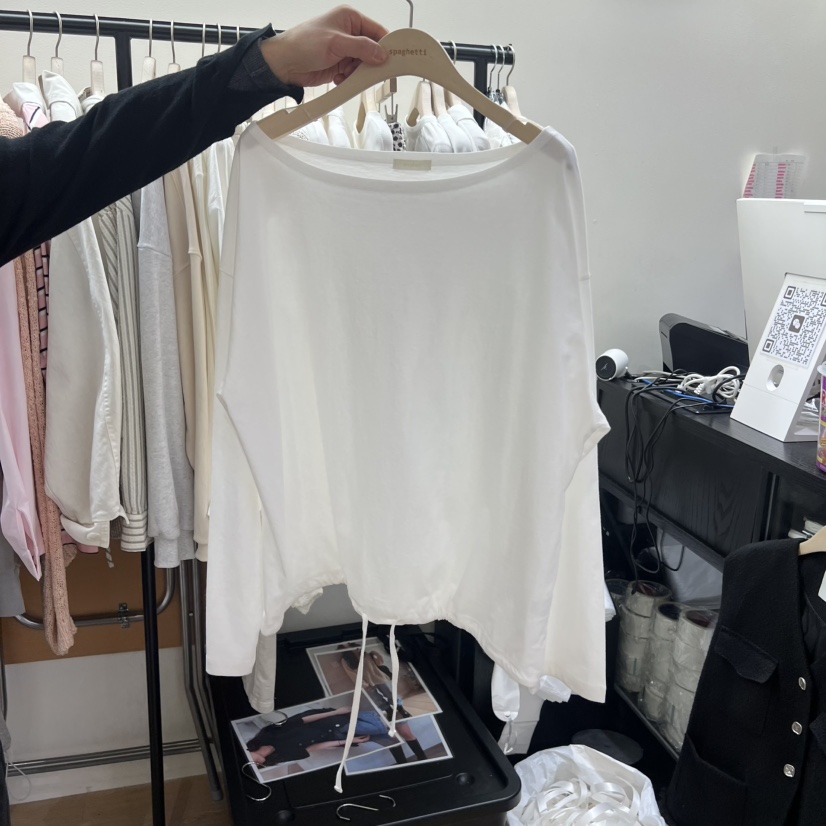 SPAGHETTI韓國直郵實拍女裝新款人氣26春夏休閑推薦長袖T恤spaghetti長袖T恤圖色2