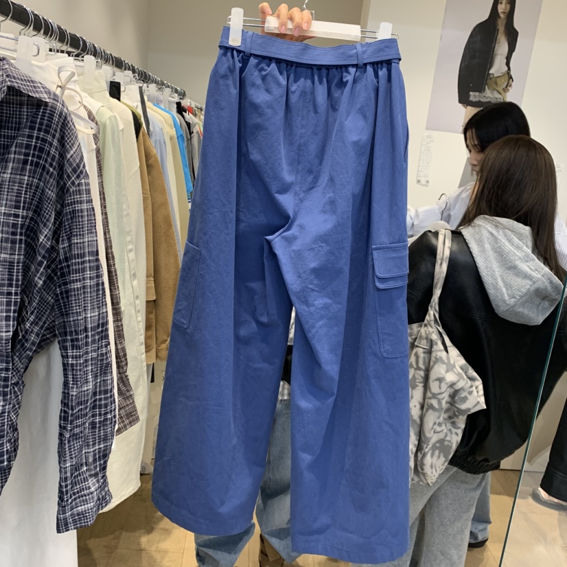 RUMIRU/AWEAR韓國東大門代購女裝新品26春夏休閑褲含腰帶awear/RUMIRU休閑褲