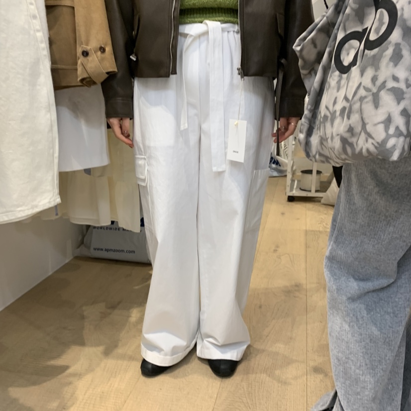 RUMIRU/AWEAR韓國東大門代購女裝新品26春夏休閑褲含腰帶awear/RUMIRU休閑褲圖色2