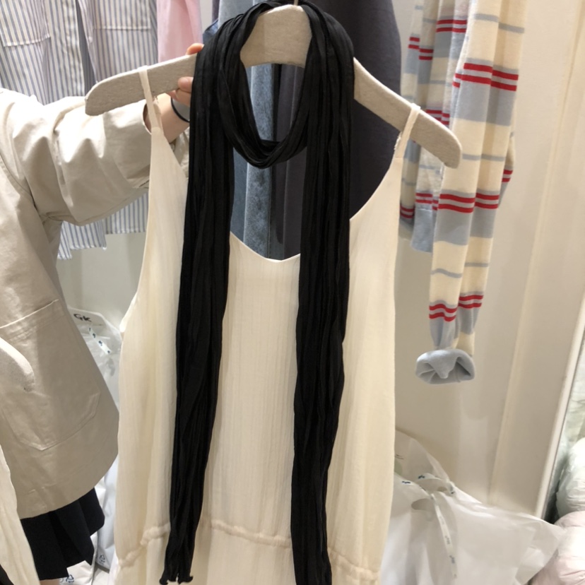 ASOME韓國代購女士新款休閑推薦時尚職業圍巾披肩褶皺圍巾A.SOME圍巾/披肩圖色2