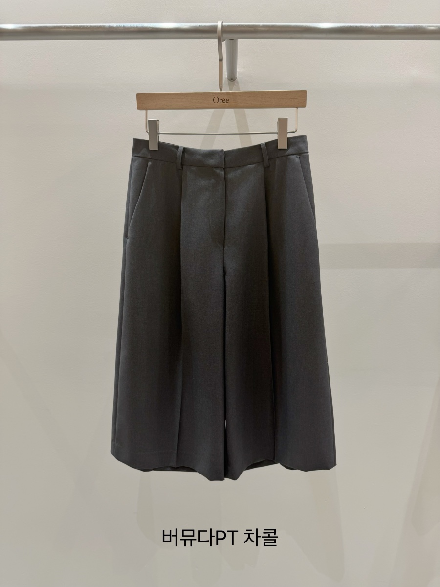 OREE韓國直郵女裝新品26春夏推薦人氣職業休閑熱賣時尚短褲OREE短褲圖色2墨色