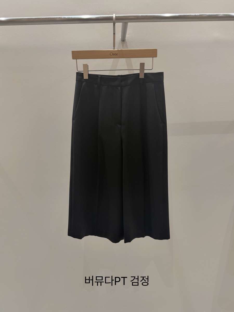 OREE韓國直郵女裝新品26春夏推薦人氣職業休閑熱賣時尚短褲OREE短褲圖色3黑色