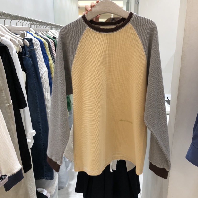 ASOME韓國代購女士新款人氣推薦休閑時尚26春夏職業長袖T恤A.SOME長袖T恤圖色3