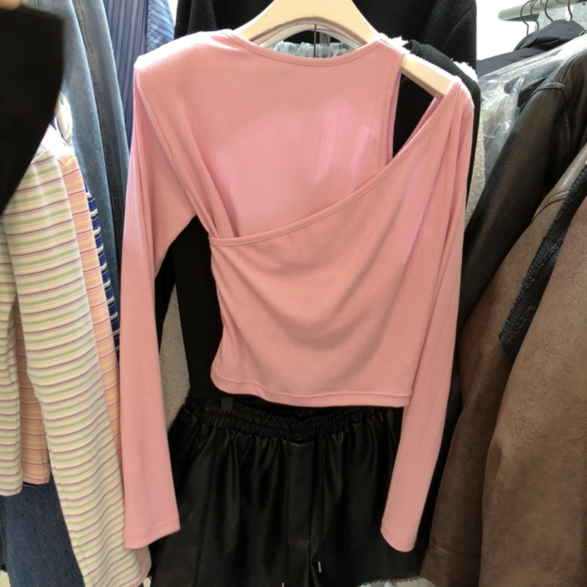 OZ韓國直郵實拍女裝新款休閑熱賣職業推薦時尚26春夏長袖T恤OZ.ounce長袖T恤