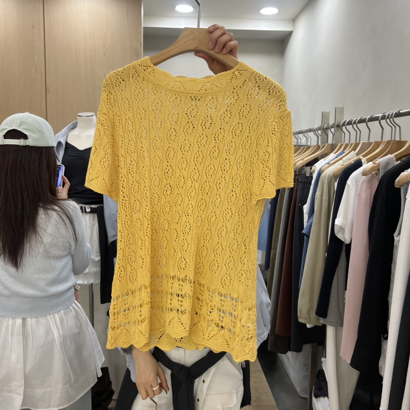 VILLABUTTON韓國東大門直郵女裝新品人氣時尚休閑26春夏T恤VILLABUTTONT恤圖色2