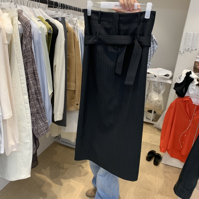 RUMIRU/AWEAR韓國東大門代購女裝新品26春夏半身裙中短裙不含腰帶awear/RUMIRU半身裙/中短裙圖色2