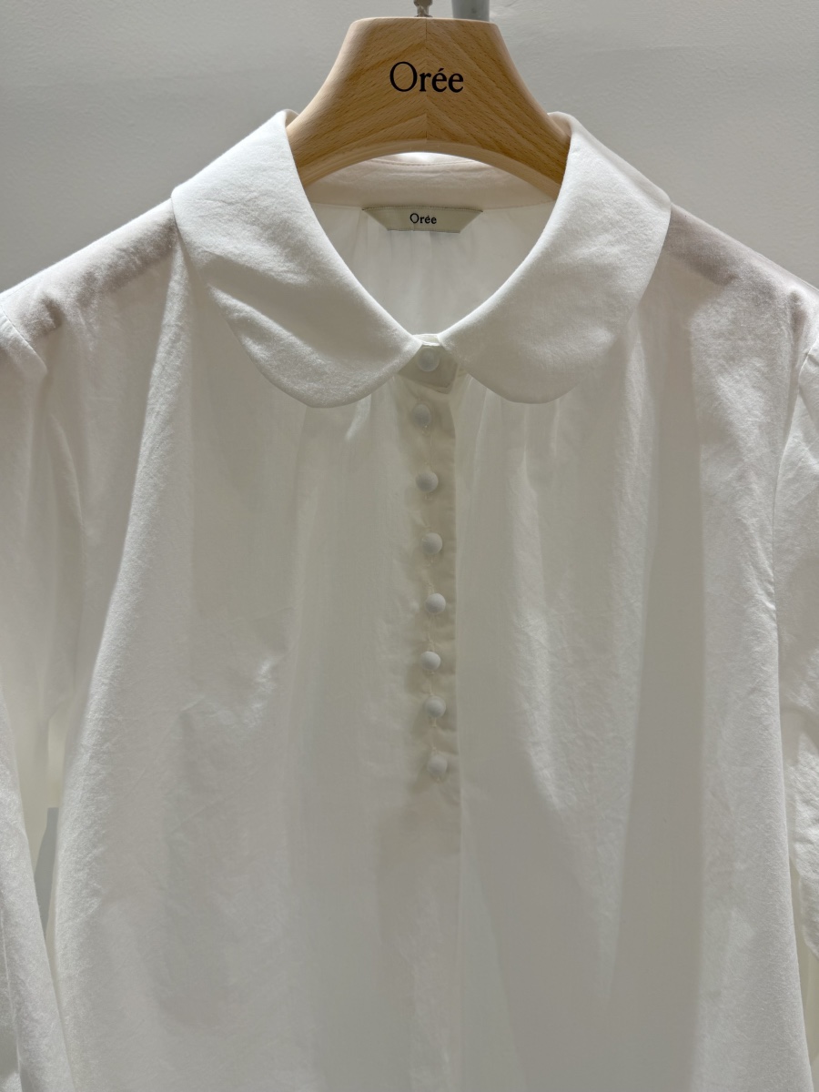 OREE韓國直郵實拍女裝新品熱賣人氣休閑職業26春夏襯衫蕾絲衫OREE襯衫/蕾絲衫