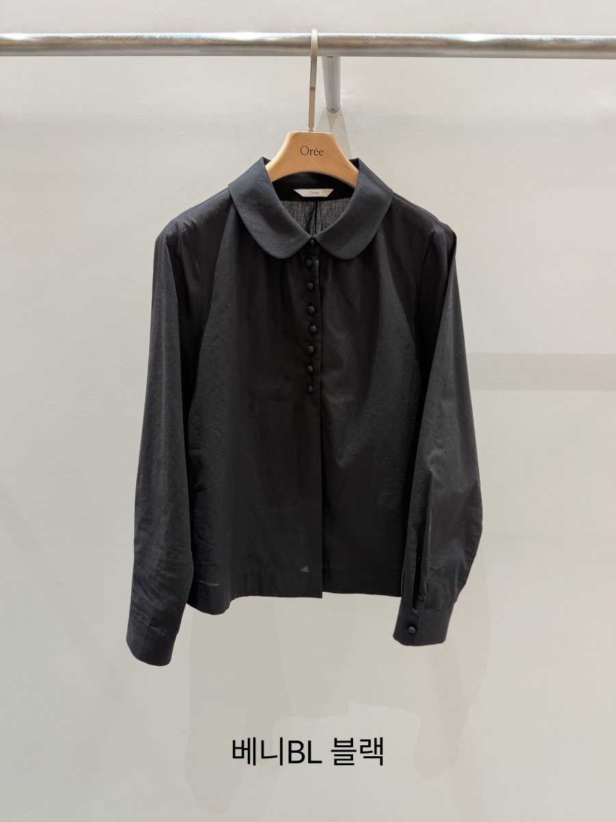 OREE韓國直郵實拍女裝新品熱賣人氣休閑職業26春夏襯衫蕾絲衫OREE襯衫/蕾絲衫圖色2