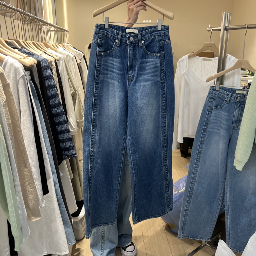 ARCHER韓國東大門代購女士新品職業休閑人氣熱賣26春夏牛仔褲ARCHER牛仔褲圖色2