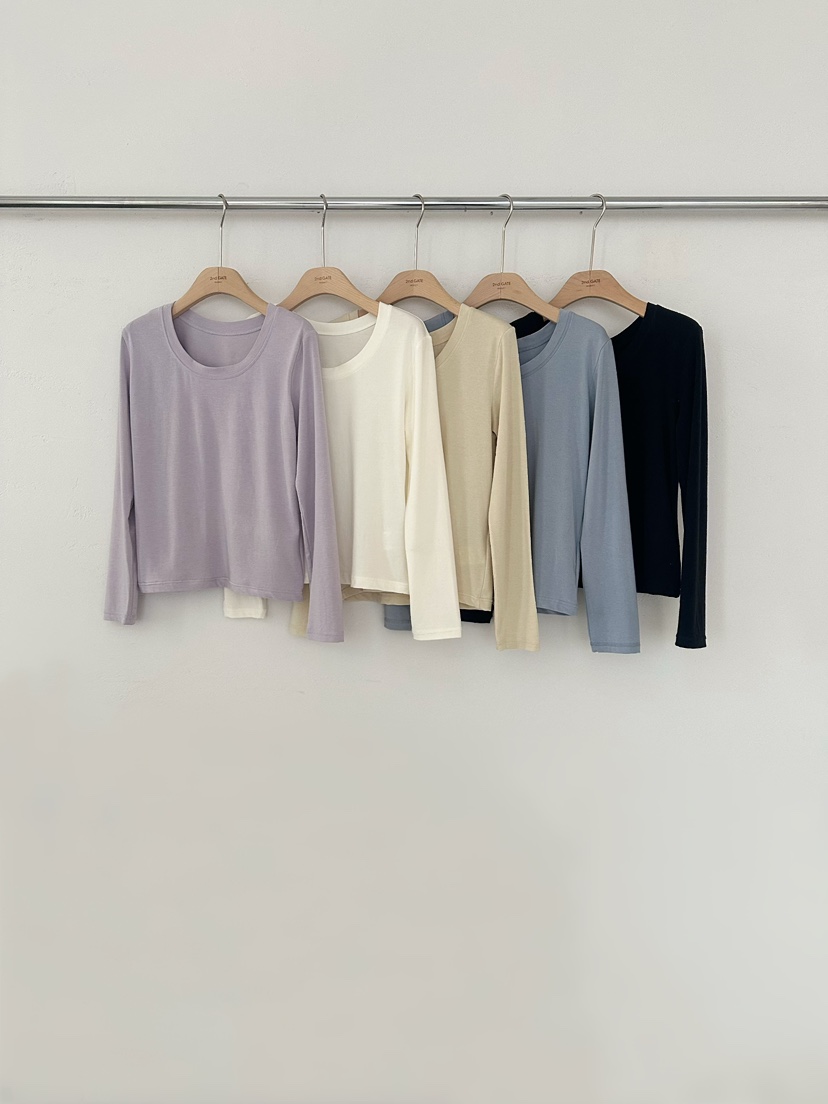 2ND GATE韓國東大門直郵女士新款推薦休閑26春夏長袖T恤2ND GATE長袖T恤