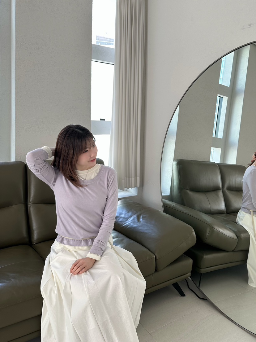 2ND GATE韓國東大門直郵女士新款推薦休閑26春夏長袖T恤2ND GATE長袖T恤