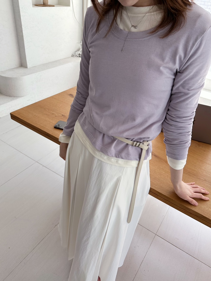 2ND GATE韓國東大門直郵女士新款推薦休閑26春夏長袖T恤2ND GATE長袖T恤