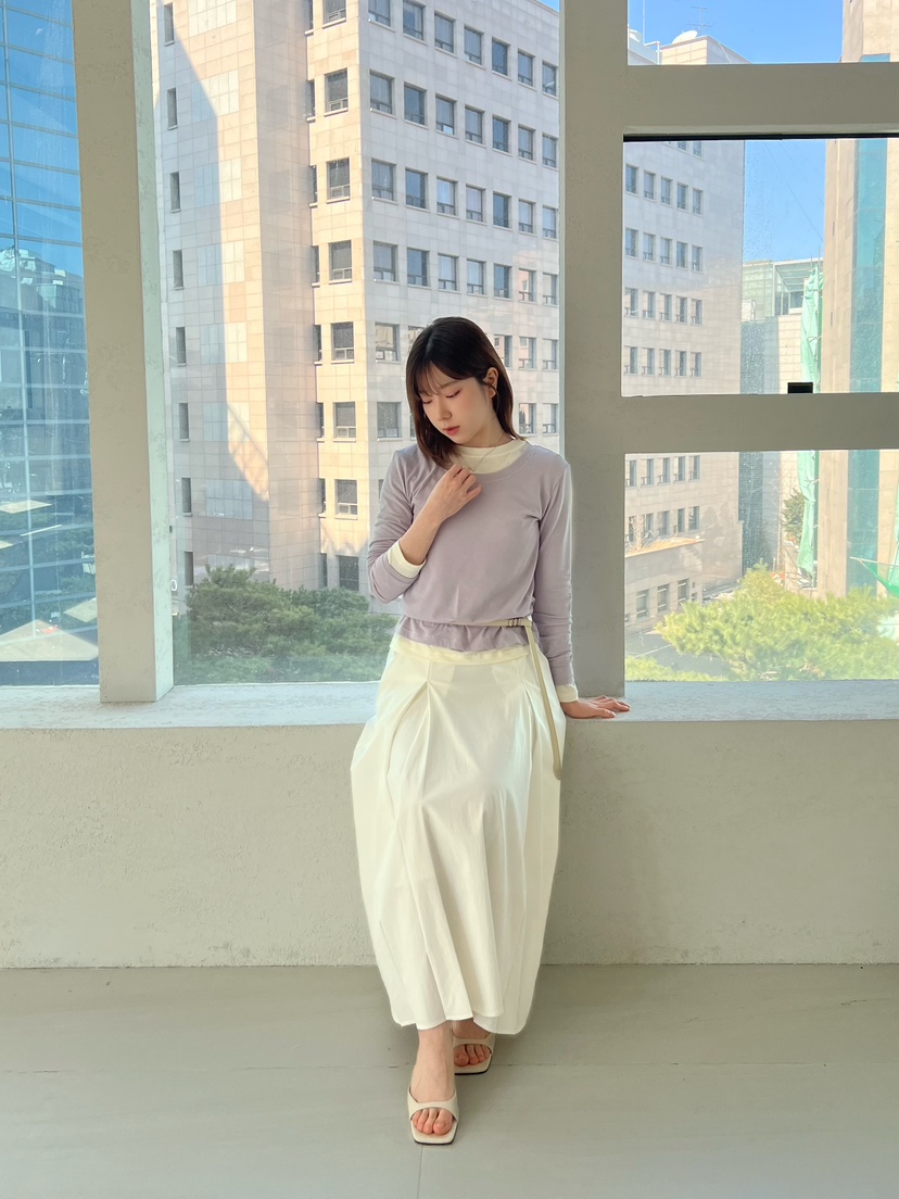 2ND GATE韓國東大門直郵女士新款推薦休閑26春夏長袖T恤2ND GATE長袖T恤