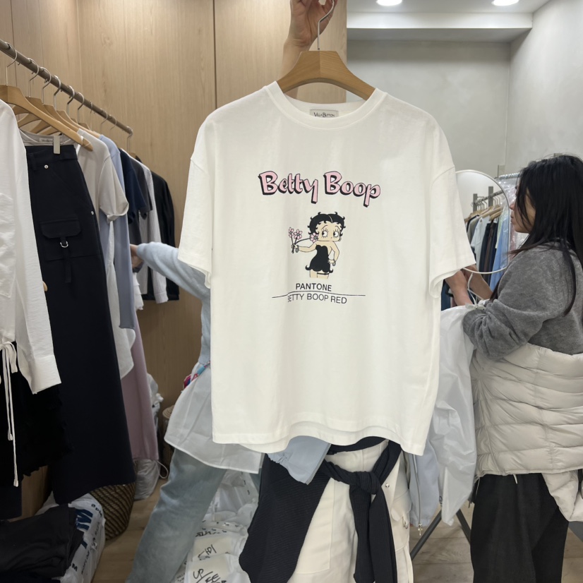 VILLABUTTON韓國東大門直郵女士新款推薦26春夏職業時尚T恤VILLABUTTONT恤圖色2