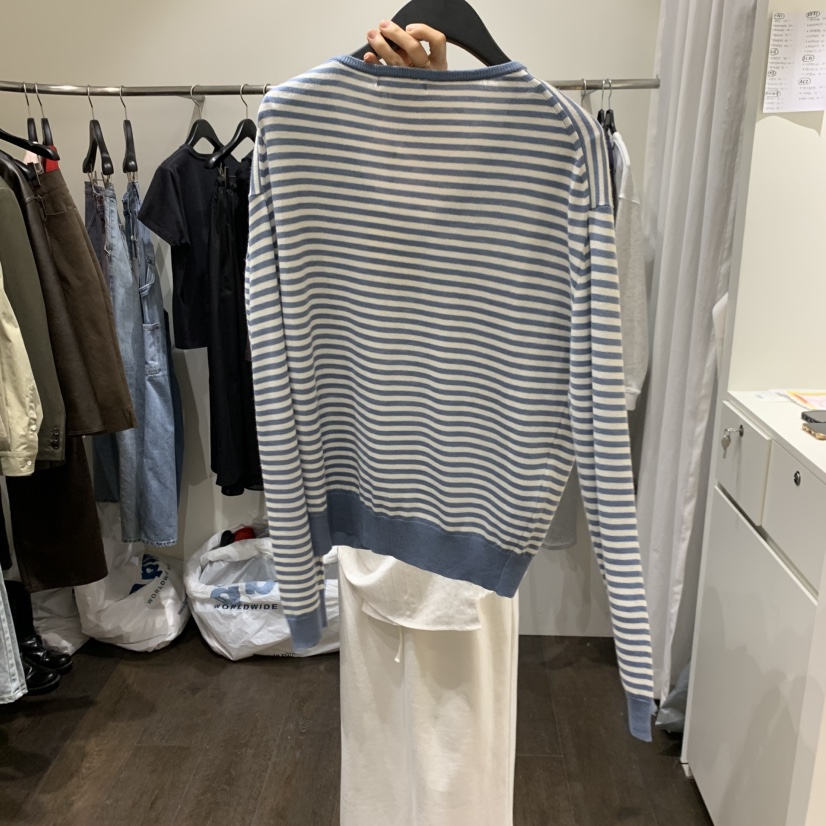 OURIN/THIS IS韓國直郵女士新款26春夏時尚針織衫拉絲絲綢OURIN/THIS IS針織衫