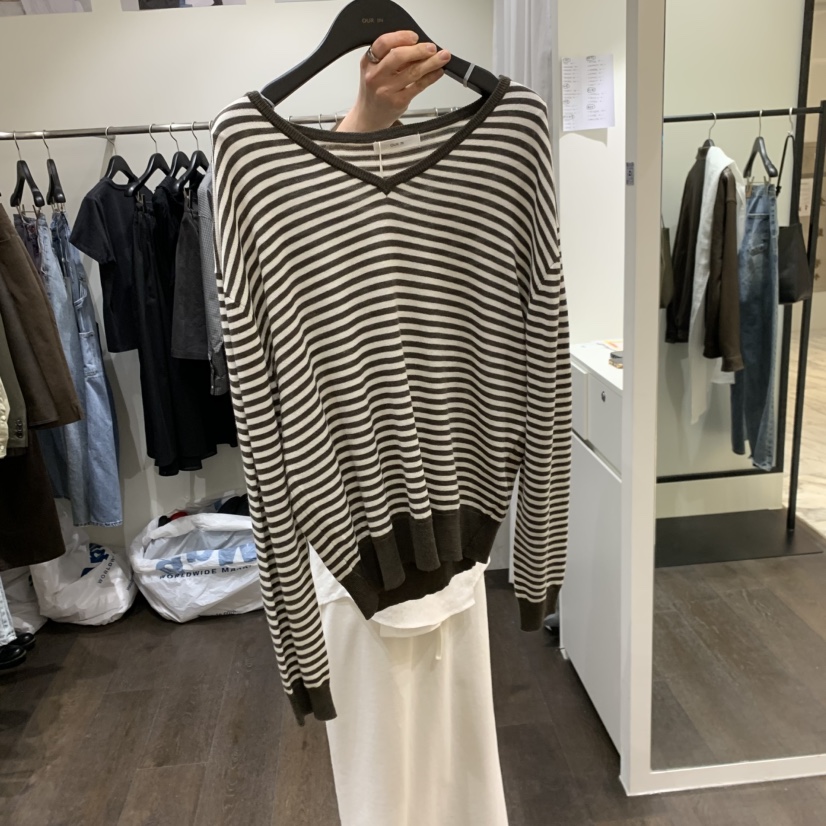 OURIN/THIS IS韓國直郵女士新款26春夏時尚針織衫拉絲絲綢OURIN/THIS IS針織衫圖色2