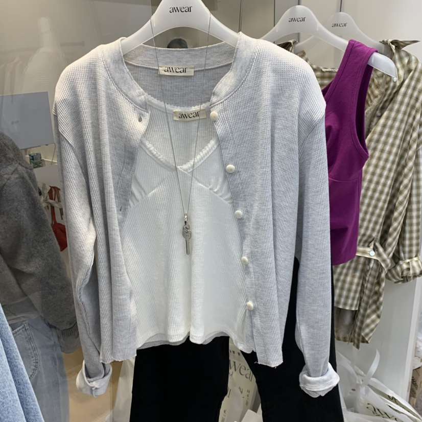 RUMIRU/AWEAR韓國直郵實拍女裝新品人氣長袖T恤不含內搭awear/RUMIRU長袖T恤圖色2