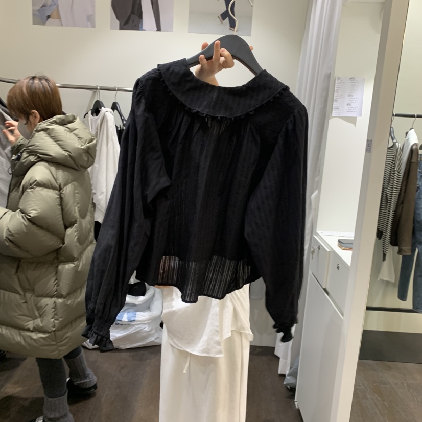 OURIN/THIS IS韓國直郵實拍女士新款休閑熱賣襯衫蕾絲衫OURIN/THIS IS襯衫/蕾絲衫