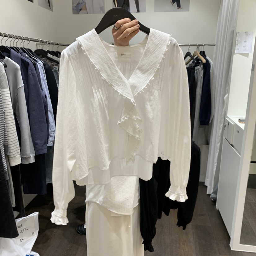 OURIN/THIS IS韓國直郵實拍女士新款休閑熱賣襯衫蕾絲衫OURIN/THIS IS襯衫/蕾絲衫圖色2