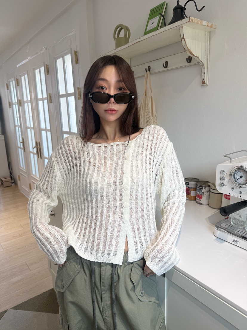 LUMIPLE韓國東大門直郵女士新款推薦熱賣時尚職業針織衫紐扣LUMIPLE針織衫