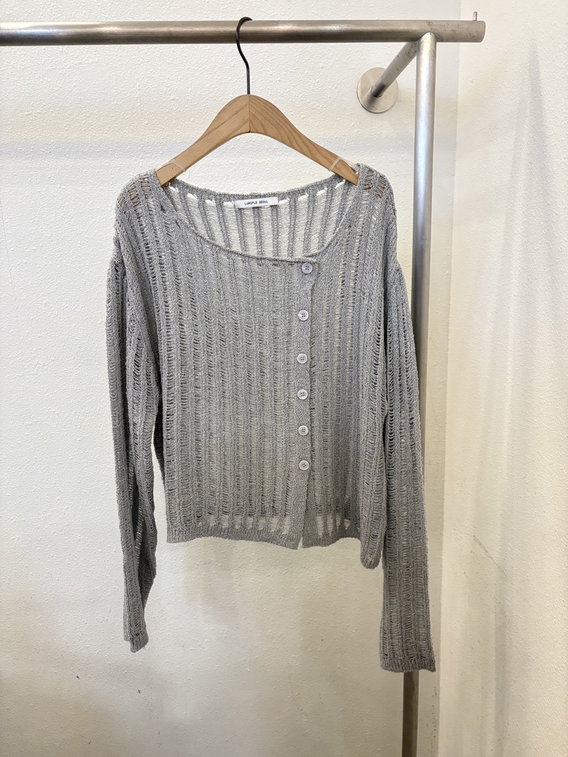 LUMIPLE韓國東大門直郵女士新款推薦熱賣時尚職業針織衫紐扣LUMIPLE針織衫圖色2