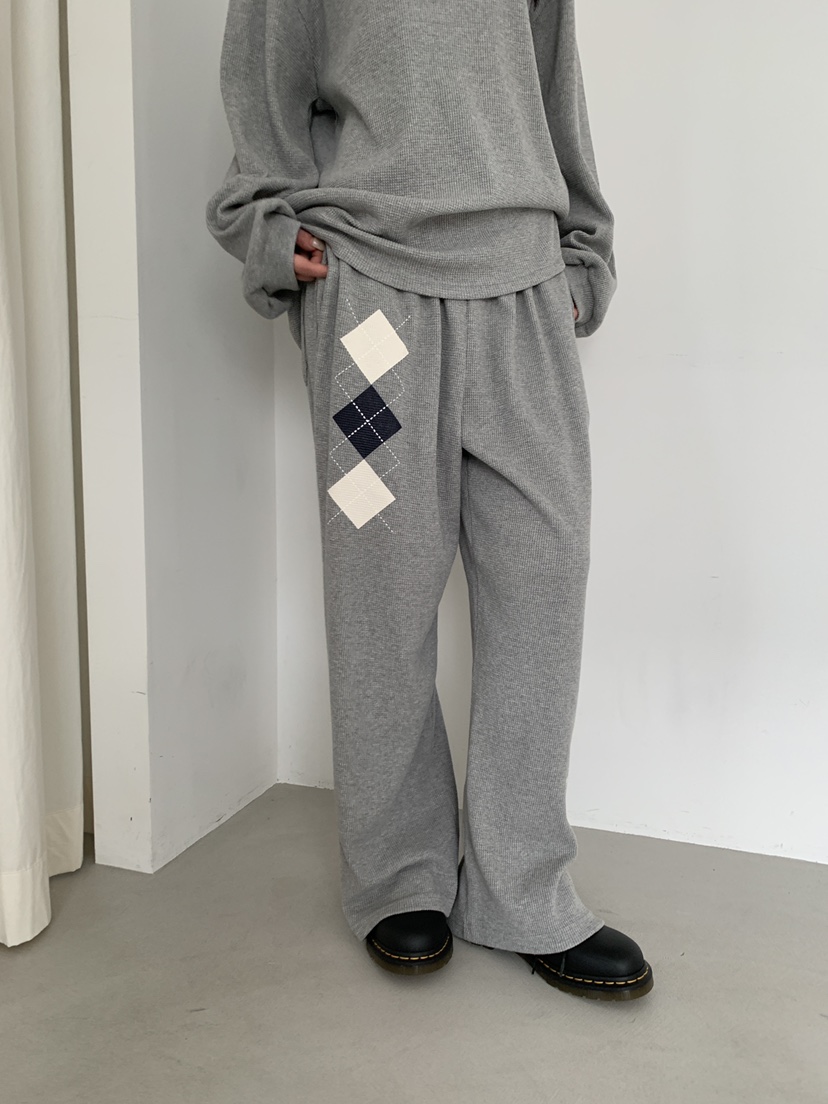 ORDINARYA/ROSEMOSS韓國代購女士新款26春夏休閑褲華夫格ORDINARYA/ROSEMOSS休閑褲