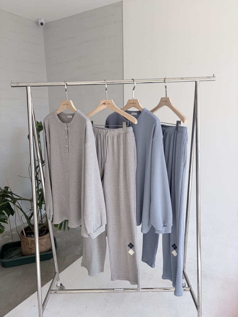 ORDINARYA/ROSEMOSS韓國代購女士新款26春夏休閑褲華夫格ORDINARYA/ROSEMOSS休閑褲