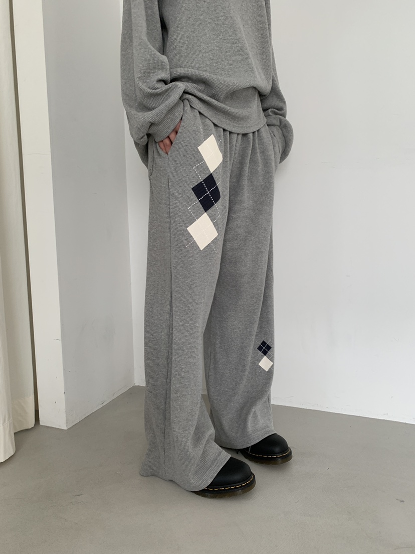 ORDINARYA/ROSEMOSS韓國代購女士新款26春夏休閑褲華夫格ORDINARYA/ROSEMOSS休閑褲