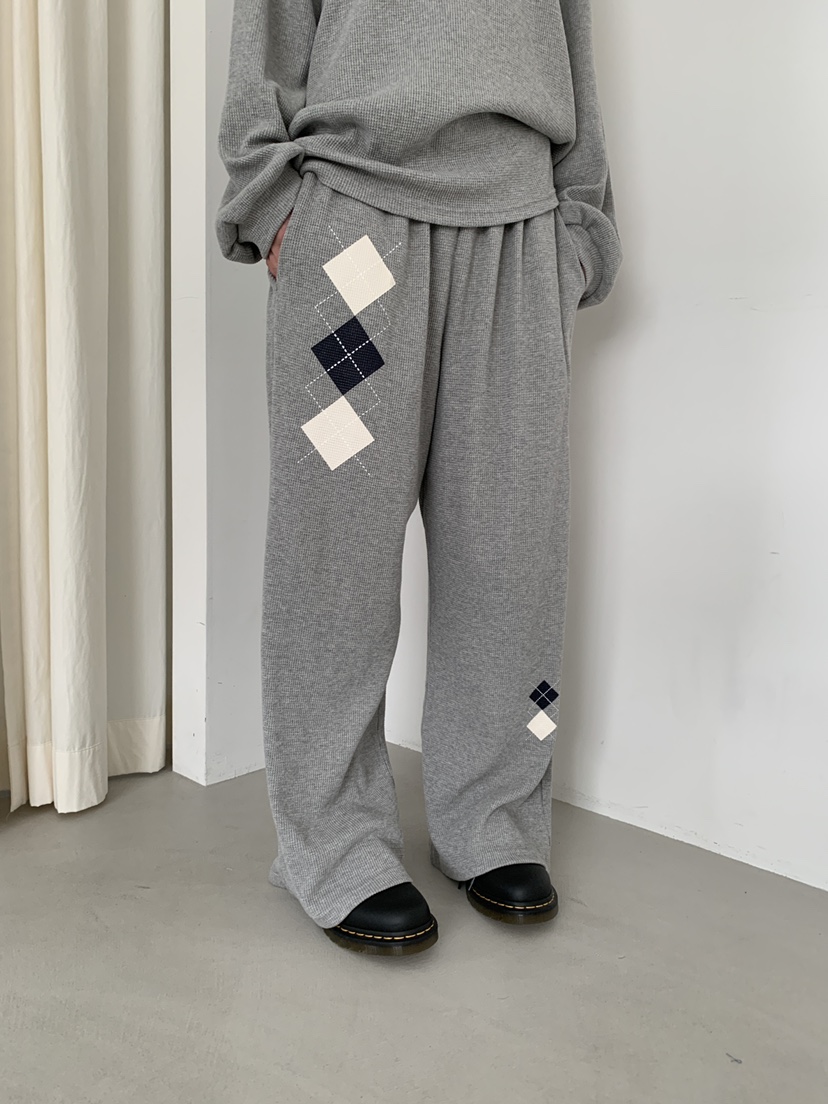 ORDINARYA/ROSEMOSS韓國代購女士新款26春夏休閑褲華夫格ORDINARYA/ROSEMOSS休閑褲