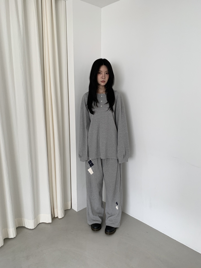 ORDINARYA/ROSEMOSS韓國代購女士新款26春夏休閑褲華夫格ORDINARYA/ROSEMOSS休閑褲