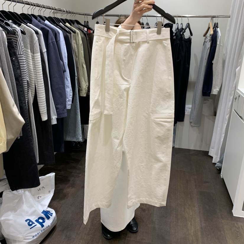 OURIN/THIS IS韓國代購女裝新品人氣休閑26春夏休閑褲含腰帶OURIN/THIS IS休閑褲圖色1