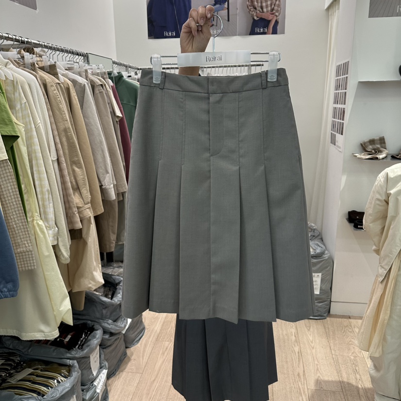 REIRAI韓國直郵女士新款26春夏熱賣時尚推薦半身裙中短裙Reirai半身裙/中短裙圖色2