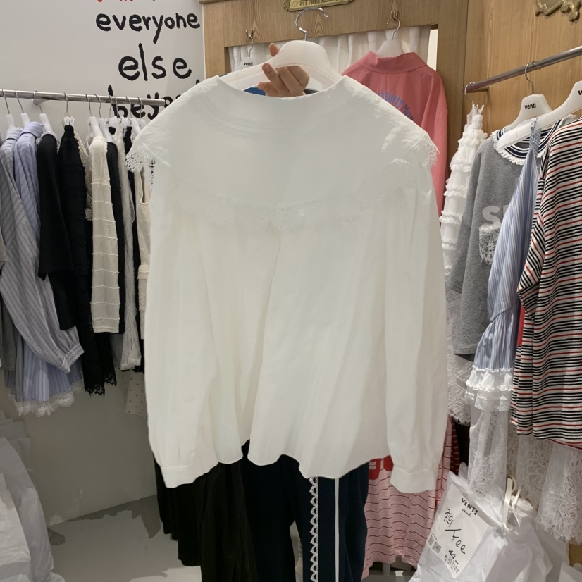 VENTI韓國直郵女裝新款休閑熱賣人氣時尚26春夏襯衫蕾絲衫VENTI襯衫/蕾絲衫