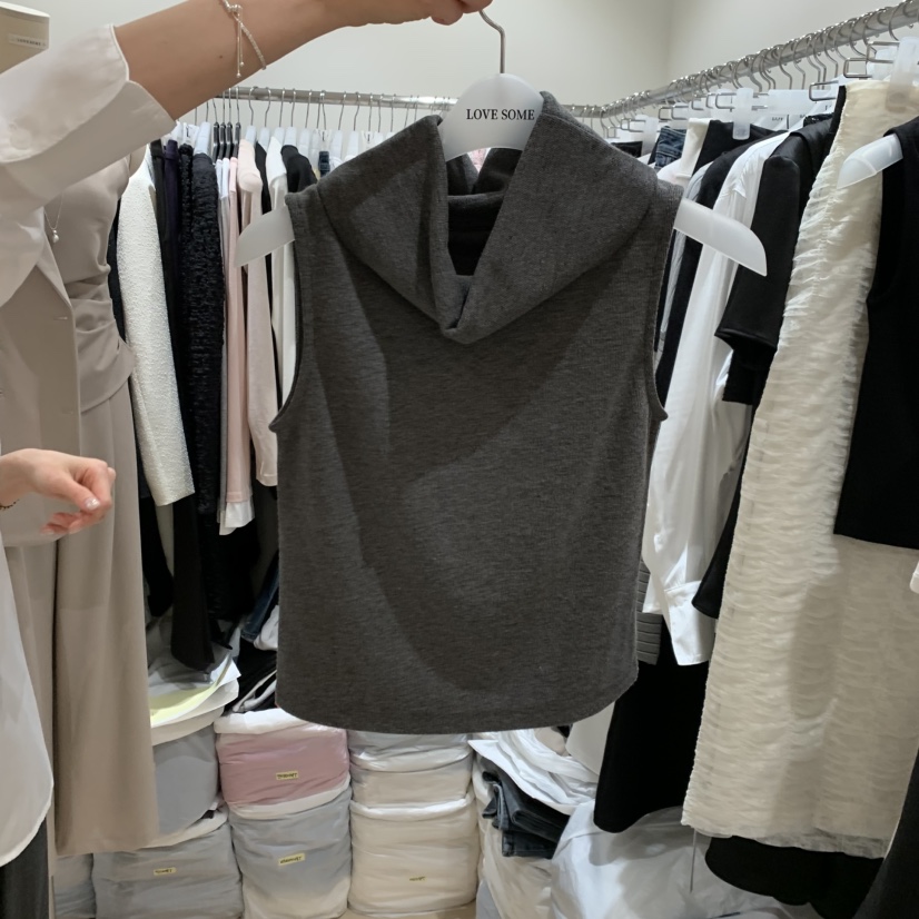 LOVE SOME韓國直郵女士新品休閑熱賣人氣推薦吊帶背心高領LOVE SOME吊帶/背心圖色3