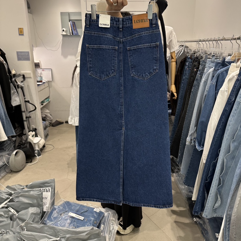 LEHNA韓國代購女士新品時尚熱賣人氣推薦休閑職業26春夏長裙LEHNA長裙