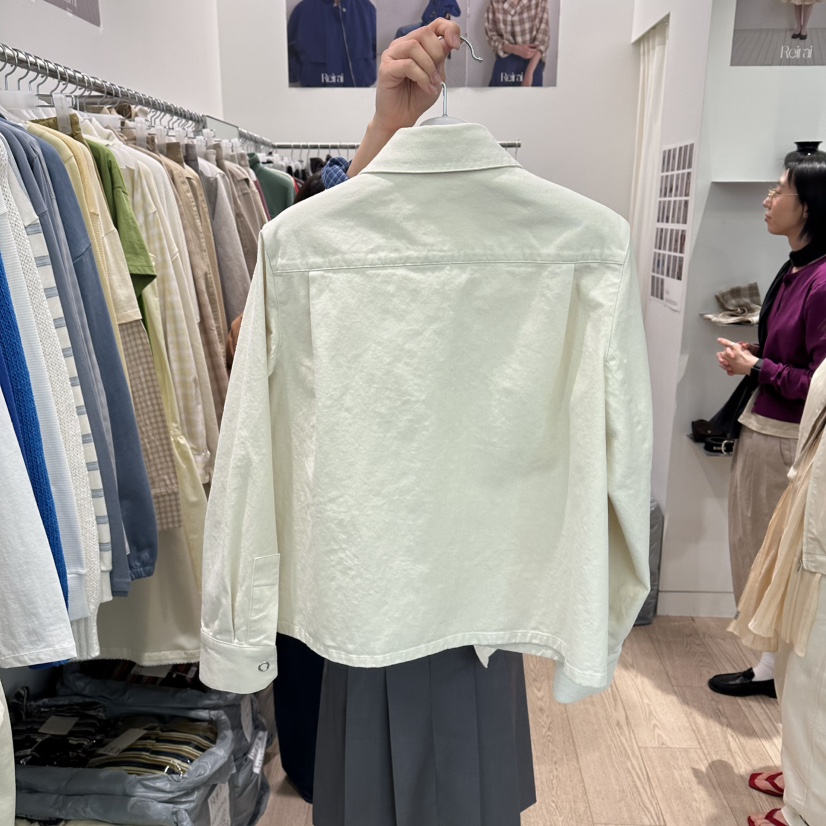 REIRAI韓國東大門代購女士新品熱賣休閑推薦夾克口袋棉質Reirai夾克