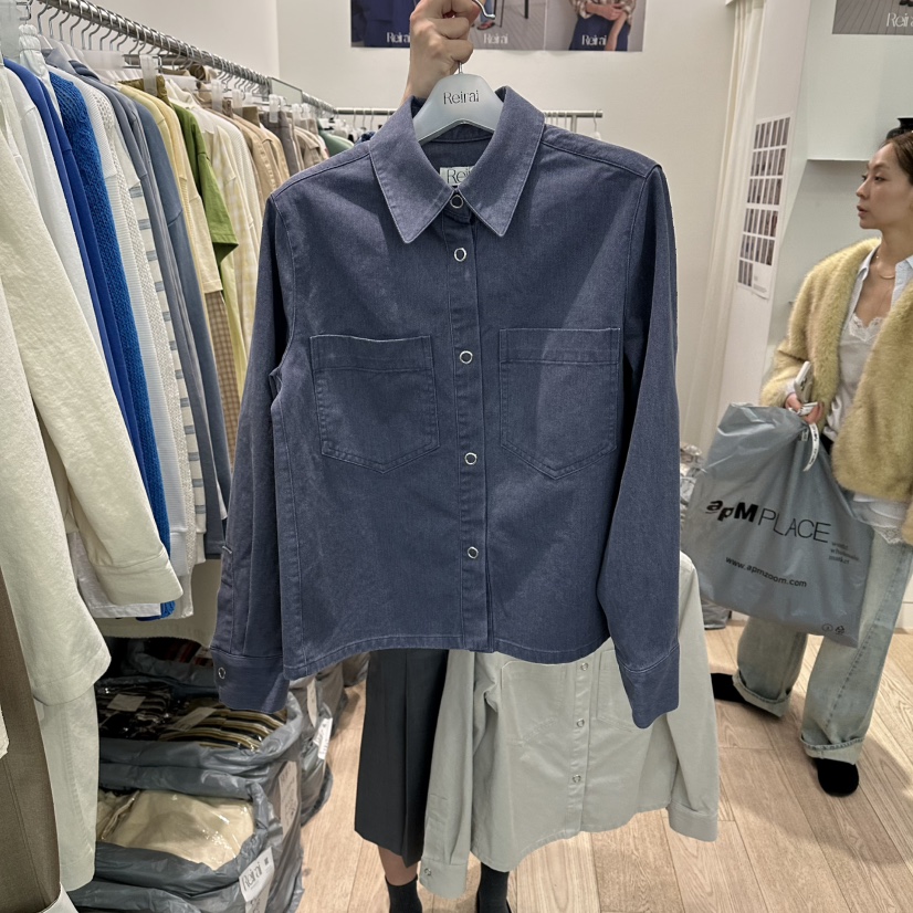 REIRAI韓國東大門代購女士新品熱賣休閑推薦夾克口袋棉質Reirai夾克圖色4