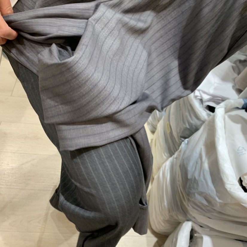 LOVE SOME韓國東大門代購女裝新品人氣推薦休閑褲條紋紐扣LOVE SOME休閑褲