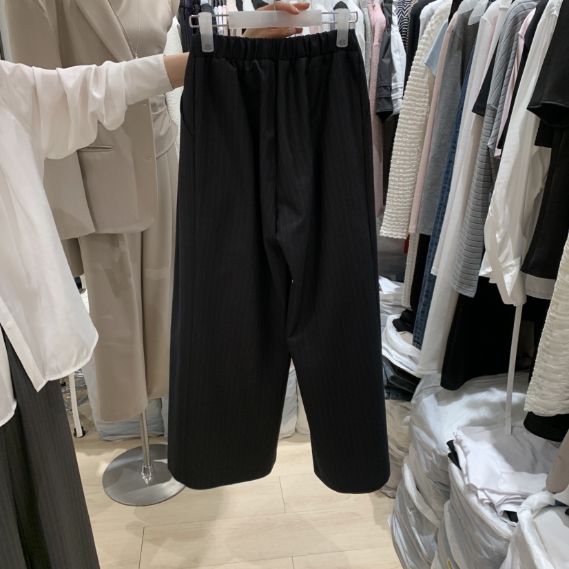 LOVE SOME韓國東大門直郵女裝新款職業休閑褲不含腰帶條紋LOVE SOME休閑褲